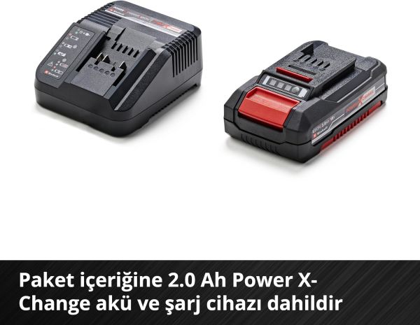 Einhell GC-CH 1846 Li Kit 18 Volt 2.0 Amper Akülü