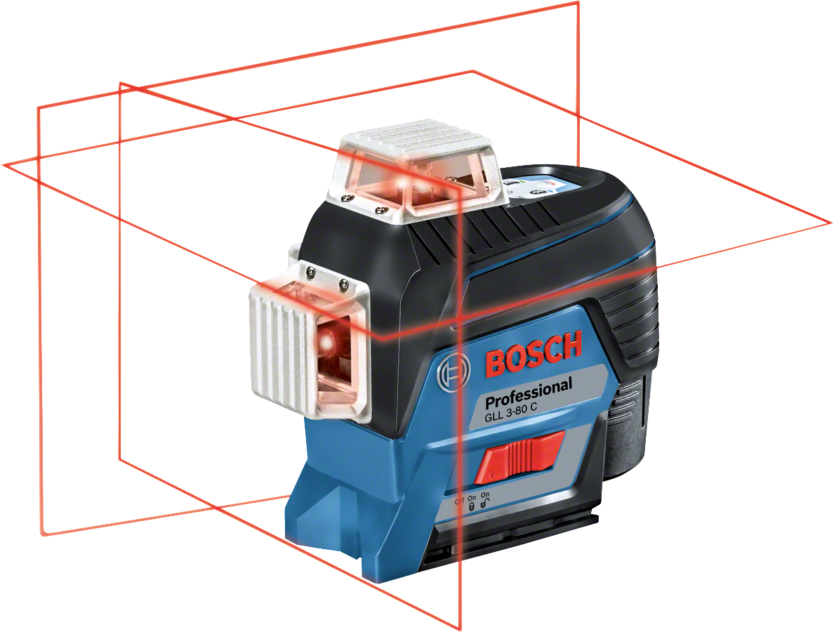 Bosch GLL 3-80 C+BM 1+ 12 Volt Akülü Çizgi Lazeri (0601063R02)