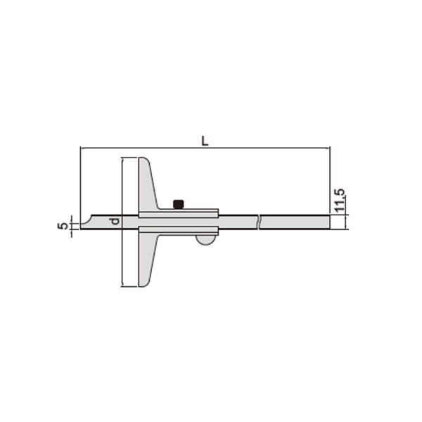 Insize 1240-150 Mekanik Derinlik Kumpas 0-150 mm
