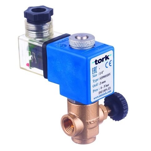 S2090.00.030 SERİSİ BUHAR SOLENOİD VALFİ (Debi Kontrollü) (ÇAP:1/8''-BAR:0-5)