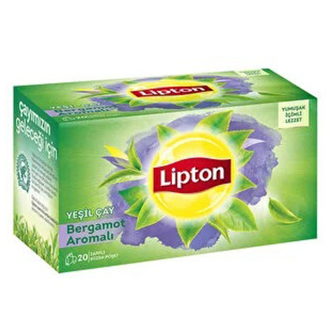 Lipton Bitki Çayı - Bergamotlu Yeşil Çay  20 adet