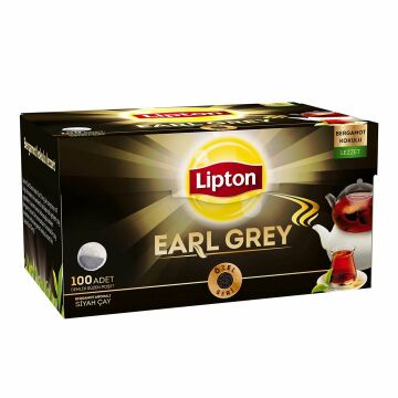 Lipton Early Grey Bergamotlu Poşet Çay 3.2 Gr x 100 lü