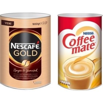 Nescafe Gold 900 gr + Nestle Coffee Mate 2 Kg