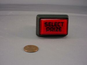 Push Button, Rectangle, Red,Select Prize_A5PBAC001