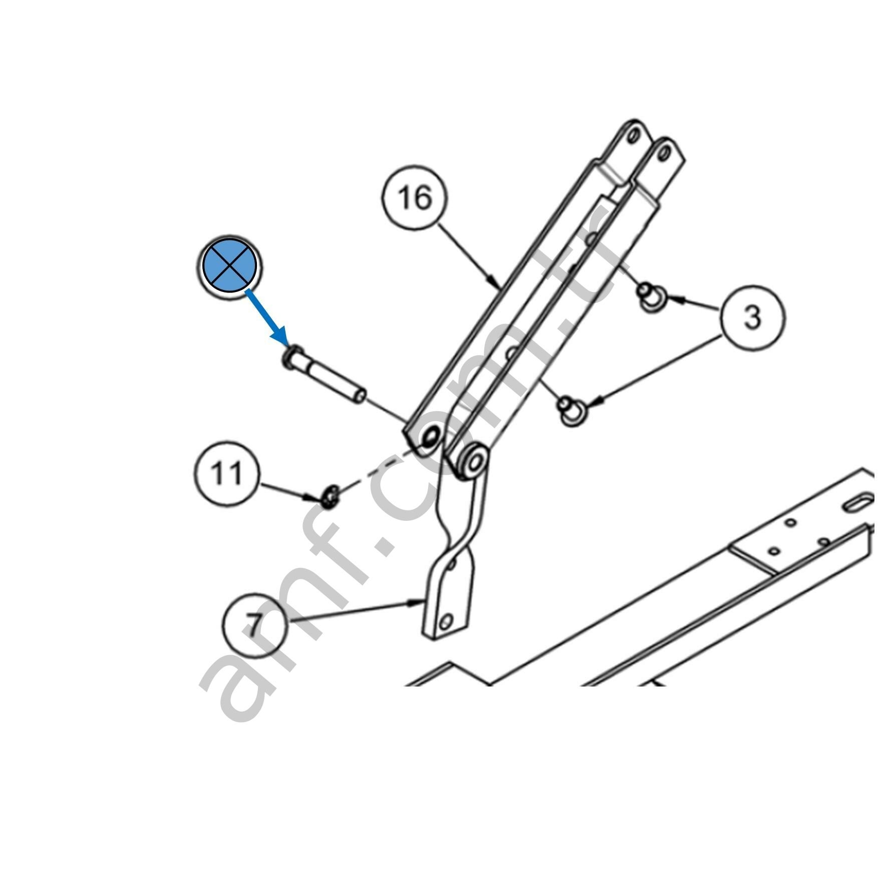 Pivot Pin Lower_049007148 Bumper Kol Pimi ( segmanlı pim )