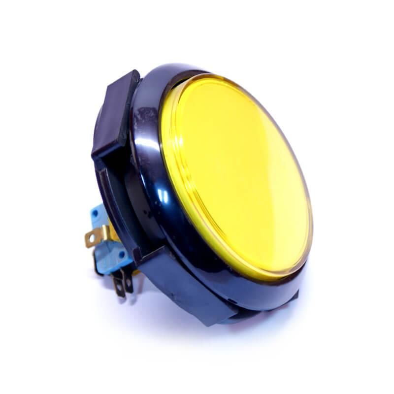 Push Button, 100mm, Yellow, Flat, W/Switch_SP160