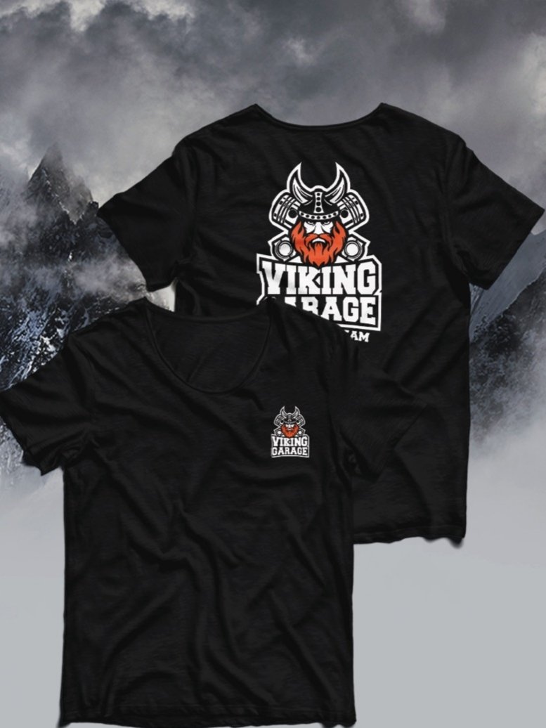 VIKING GARAGE BİSİKLET YAKA T-TSHIRT