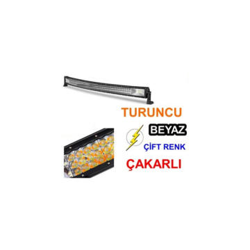 DÜZ TURUNCU BEYAZ ÇAKARLI LED BAR 105 CM