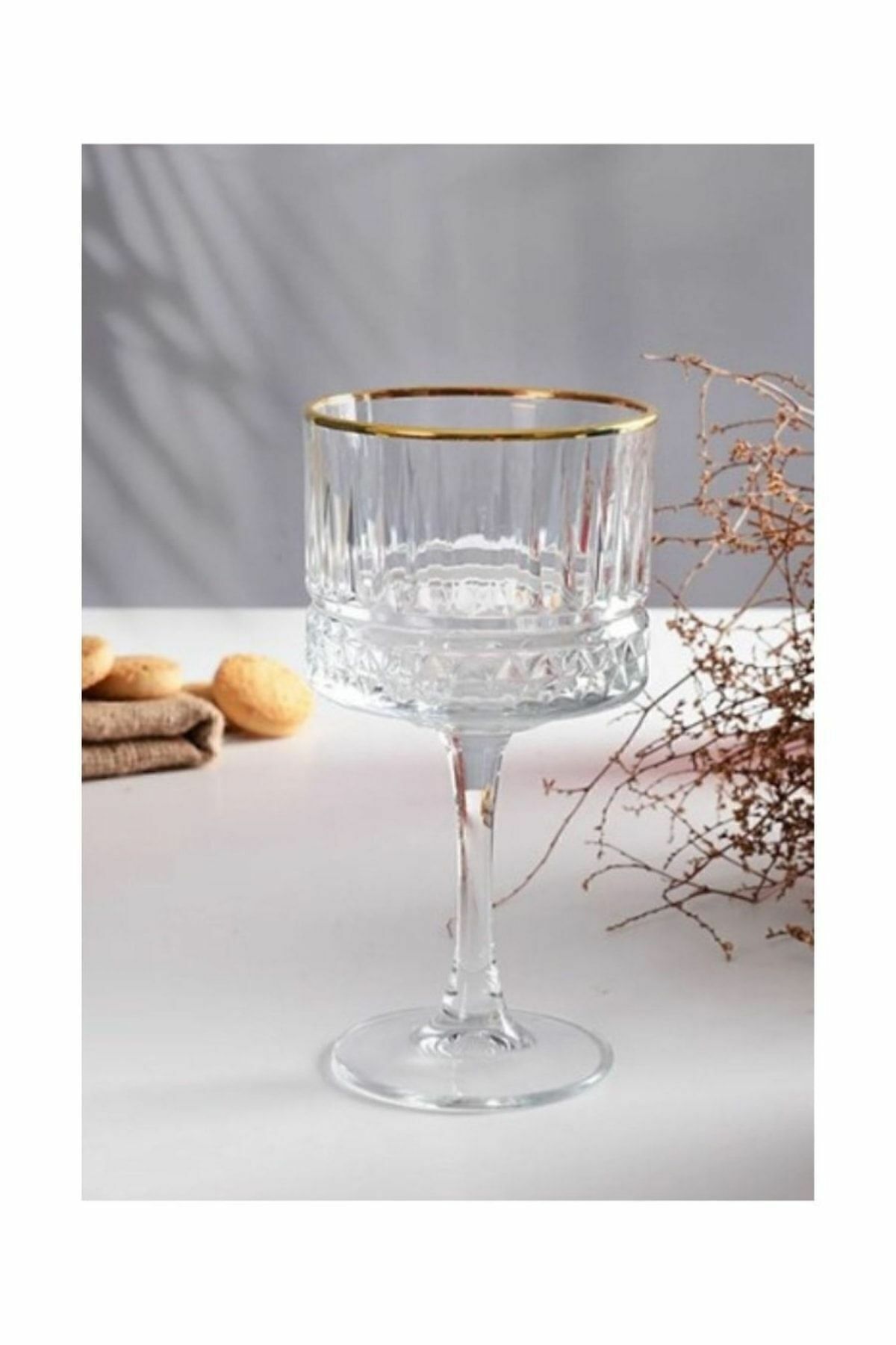 Paşabahçe Elysia 440437 Ayaklı Bardak Gold 4 Lü