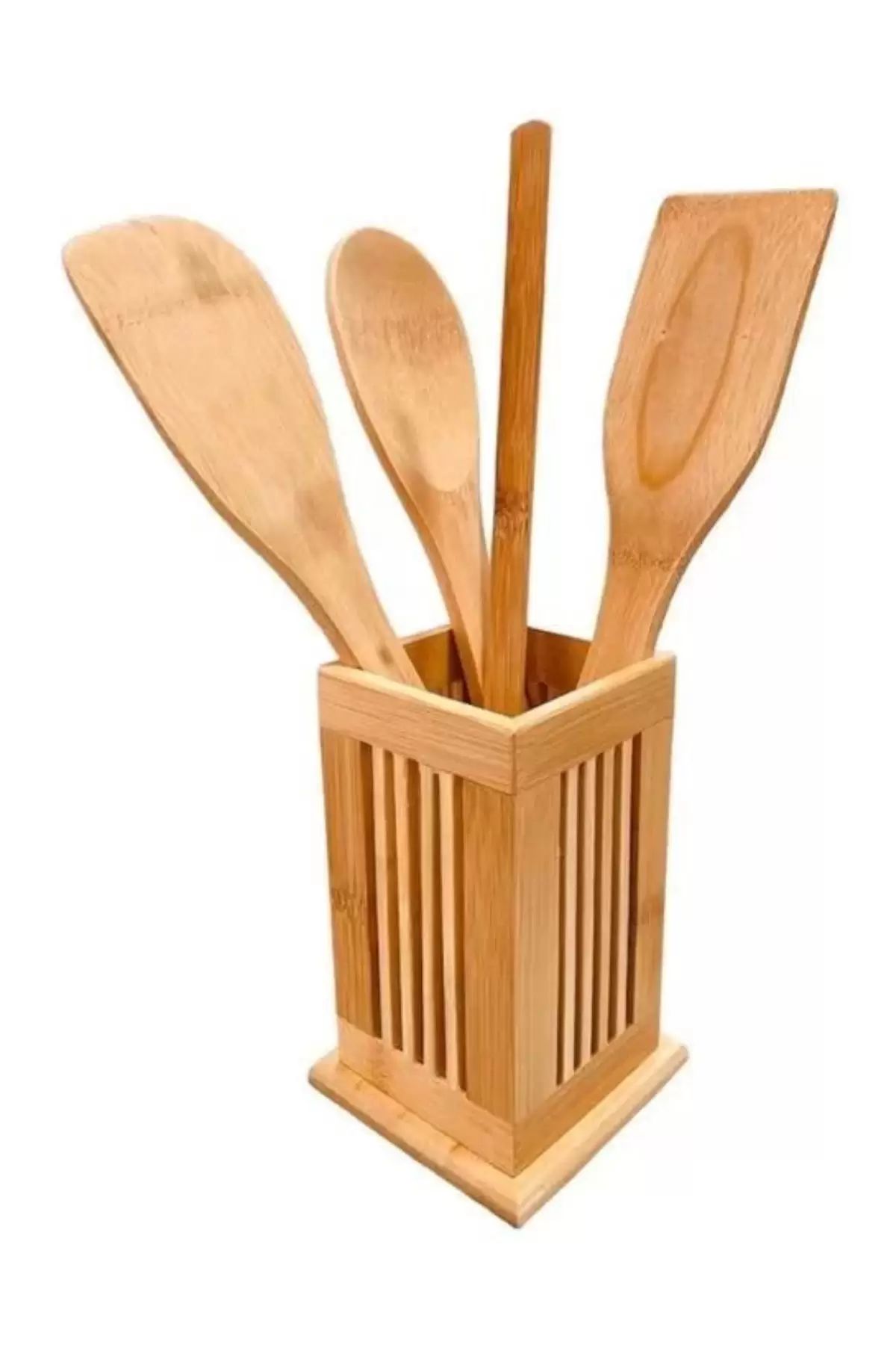 Mien Kaşık 4’lü Spatula Takımı Bambu Mien-938