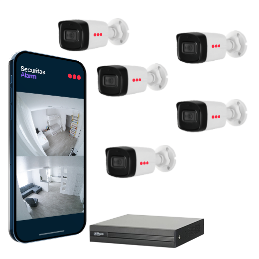 Securitas | Kamera Paketi - 5 Kameralı Sistem