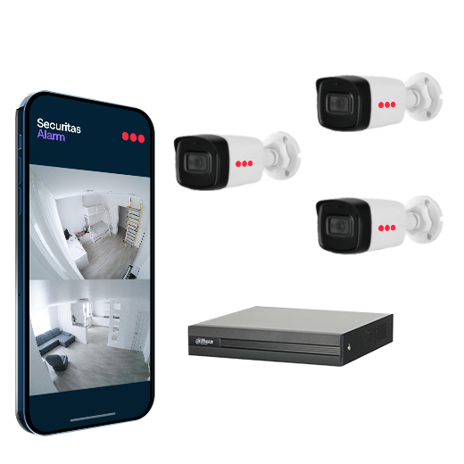 Securitas Kamera Paketi (3'lü Sistem)