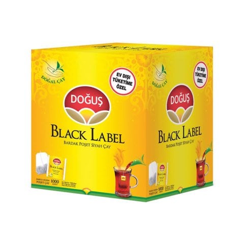 Doğuş Bardak Poşet Çay Black Label 1000'li