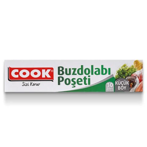 Cook Buzdolabı Poşeti Küçük Boy 20x30 cm 30'lu