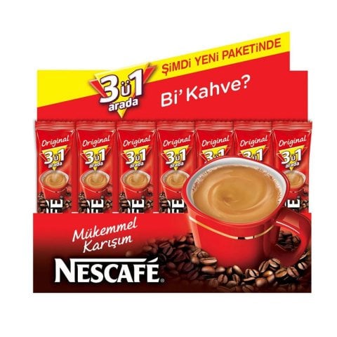 Nescafe 3'ü 1 Arada Kahve 17,5 gr 72'li Paket