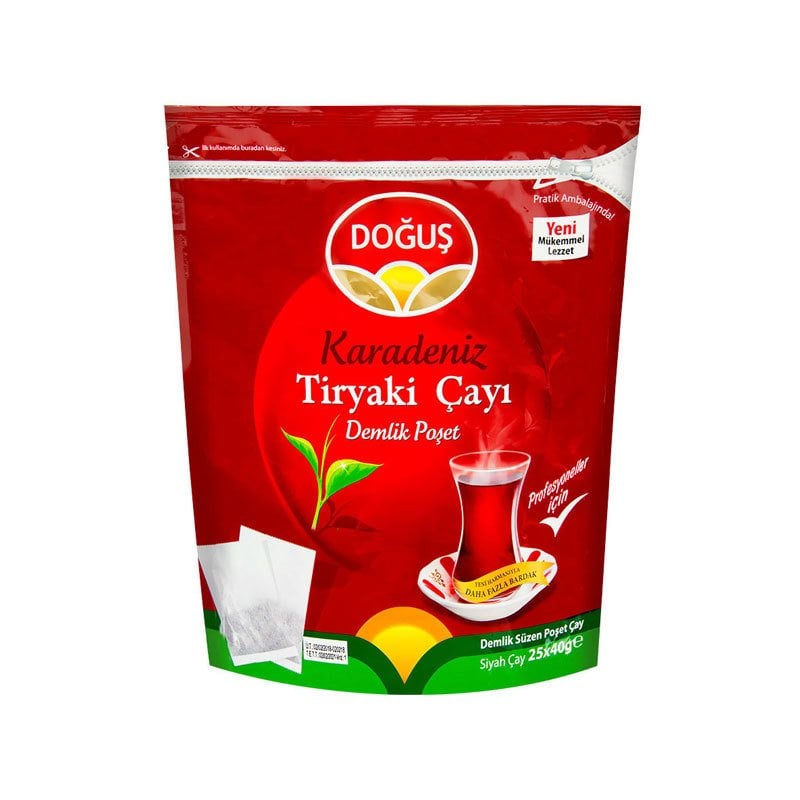 Doğuş Karadeniz Tiryaki Jumbo Demlik Poşet Çay 40 gr 25'li