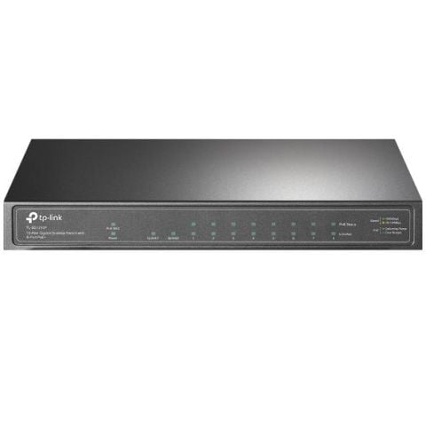 TP-LINK TL-SG1210P 8 PORT GIGABIT + 1XRJ45+1XSFP UPLINK DESKTOP 63W POE SWITCH