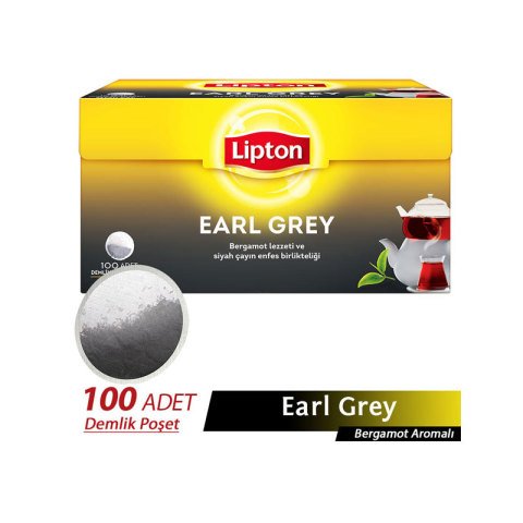Lipton Demlik Poşet Çay Earl Grey 100'lü