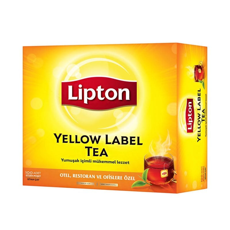 Lipton Bardak Poşet Çay Yellow Label 100'lü