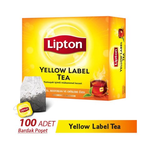 Lipton Bardak Poşet Çay Yellow Label 100'lü