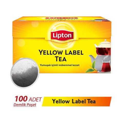 Lipton Demlik Poşet Çay Yellow Label 100'lü