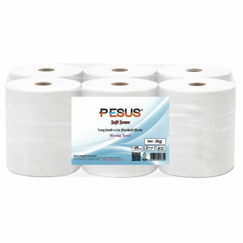 Pesus Long Small 21 Cm Hareketli Kağıt Havlu 3 Kg 6'lı Paket