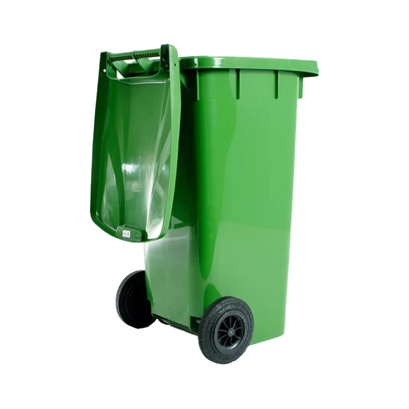 Tekerlekli Çöp Konteyner Yeşil 120 Lt
