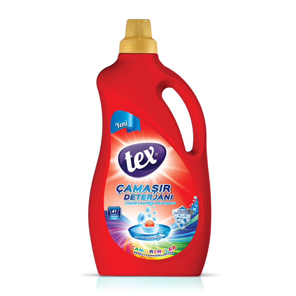 Tex Sıvı Çamaşır Deterjanı Canlı Renkler 2,5 Kg