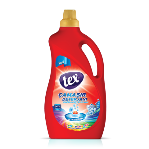 Tex Sıvı Çamaşır Deterjanı Canlı Renkler 2,5 Kg