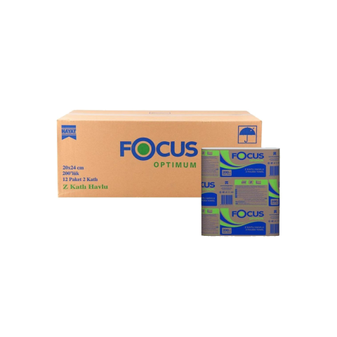 Focus Extra Z Katlı Dispenser Havlu 200'lü 12 Paket