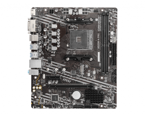 MSI A520M-A PRO DDR4 3200MHZ 1XHDMI 1XDVI 1XM.2 USB 3.2 MATX AM4