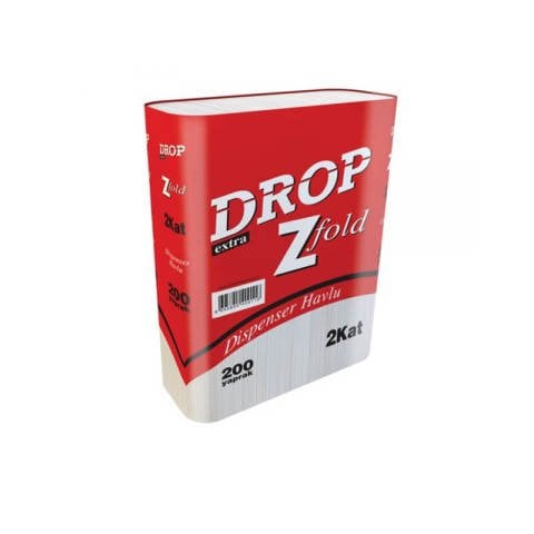 Drop Extra Z Katlı Dispenser Havlu 200'lü 12 Paket
