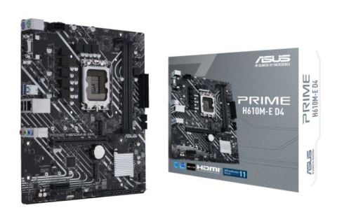 ASUS PRIME H610M-E D4 DDR4 3200MHZ 1XVGA 1XHDMI 1XDP 2XM.2 USB 3.2 MATX 1700P (13. VE 12.NESİL İŞLEMCİ UYUMLU)