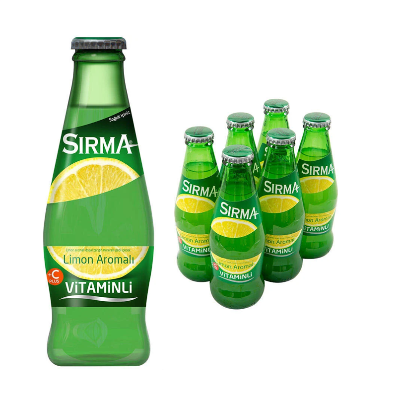Sırma Vitaminli C-Plus Limon Maden Suyu 200 ml 24'lü Paket