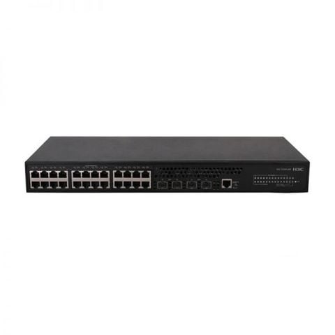 H3C 9801A1N5 S5130S-28P-EI L2 24 PORT GIGABIT+4X1GB SFP UPLINK 1XCONSOLE PORT YÖNETİLEBİLİR RACKMOUNT SWITCH