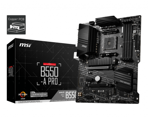 MSI B550-A PRO DDR4 3200MHZ HDMI DP 2XM.2 USB 3.2 ATX AM4