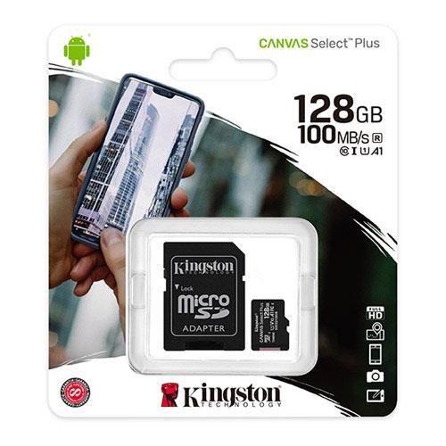 128 GB KINGSTON MICRO SD CARD CL10 SDCS2/128GB CANVAS SELECT