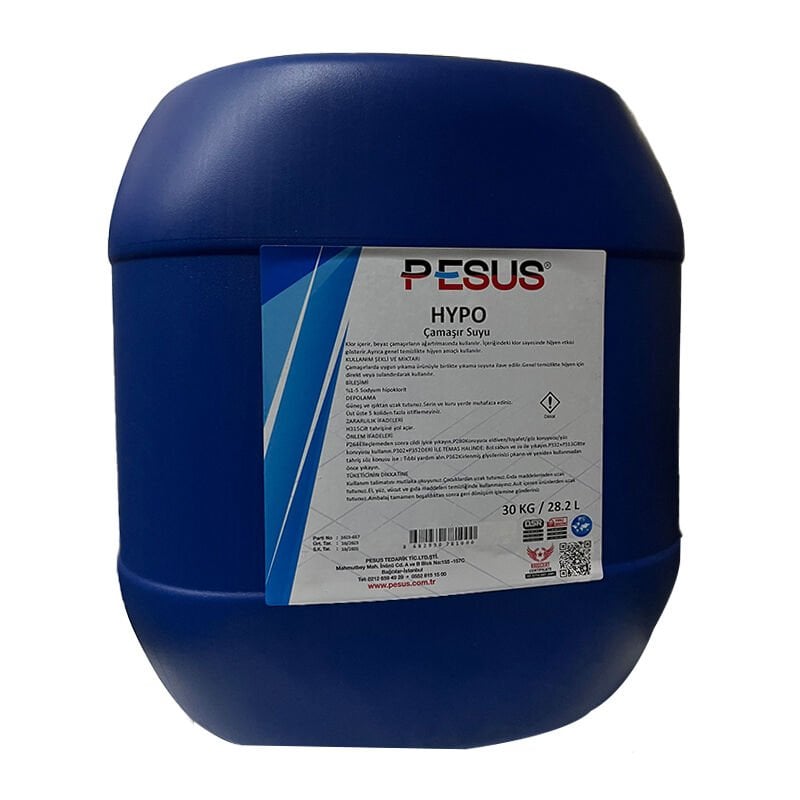 Pesus Hypo Sıvı Çamaşır Suyu 30 Kg