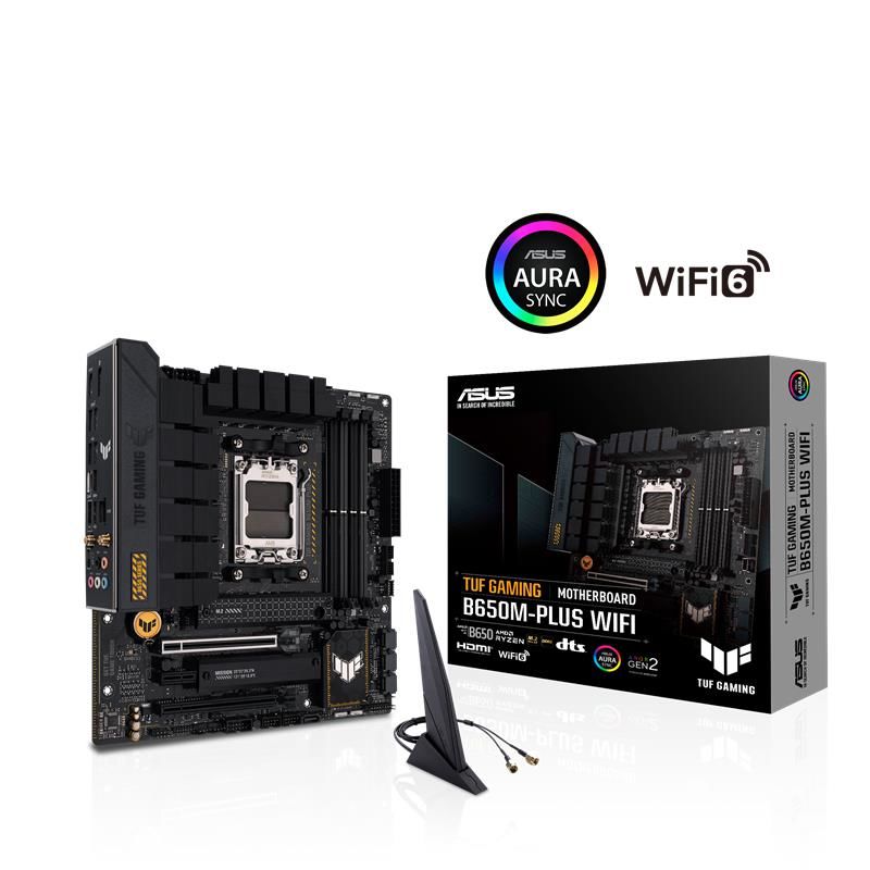 MSI RADEON B650M GAMING PLUS WIFI DDR5 6400MHZ 1XHDMI 1XDP 2XM.2 USB 3.2 AM5 MATX