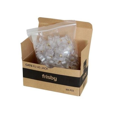 FRISBY FNW-RJ4520N CAT6 RJ45 UTP ALTIN UÇ 100 ADET