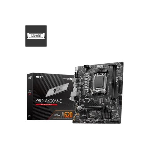 MSI PRO A620M-E DDR5 6800MHZ 1XVGA 1XHDMI 1XM.2 USB 3.2 MATX AM5 ( AMD AM5 7000 SERİLİ İŞLEMCİ UYUMLU)