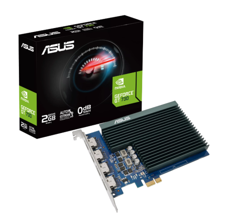 ASUS GEFORCE GT730-4H-SL-2GD5 2GB DDR5 64BIT 4XHDMI EKRAN KARTI