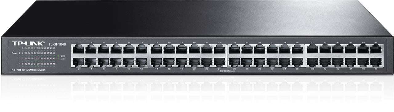 TP-LINK TL-SF1048 48 PORT 10/100 METAL KASA RACKMOUNT SWITCH