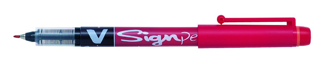 V-Signpen İmza Kalemi - Kırmızı