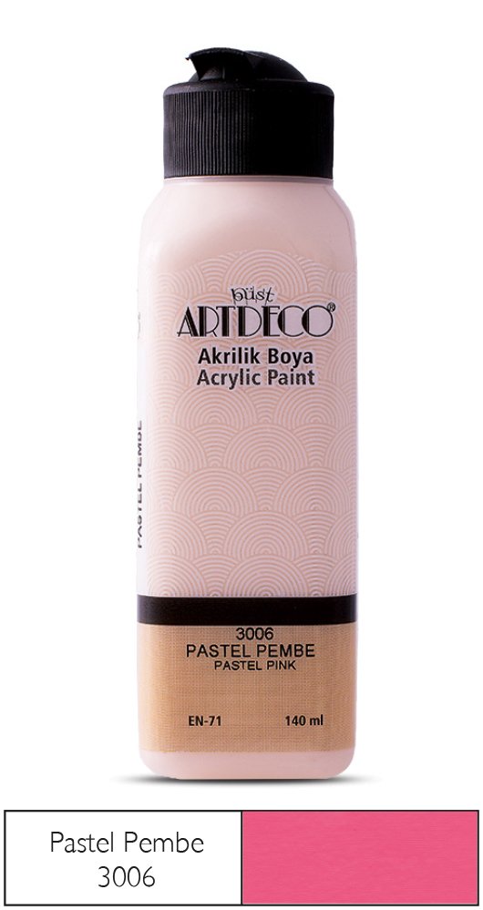 Akrilik Ahşap Boyası 140ml 3006 Pastel Pembe