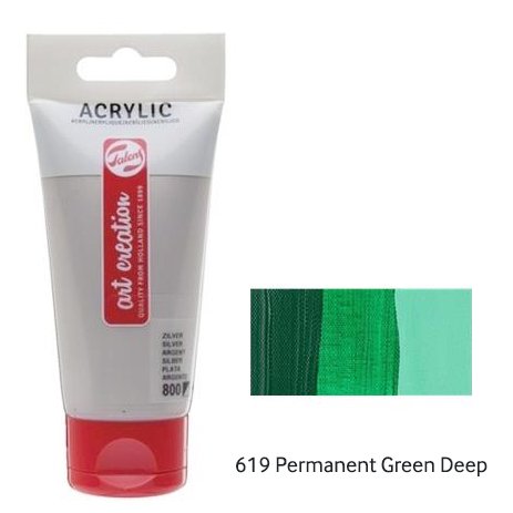 Talens Artcreation Akrilik Boya 75ml - N:619 Permanent Green Deep