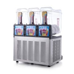 Allure Triple Ice Slush Granita Milkshake ve Soğuk Meyve Suyu Dispenseri, 12+12+12 L, Inox