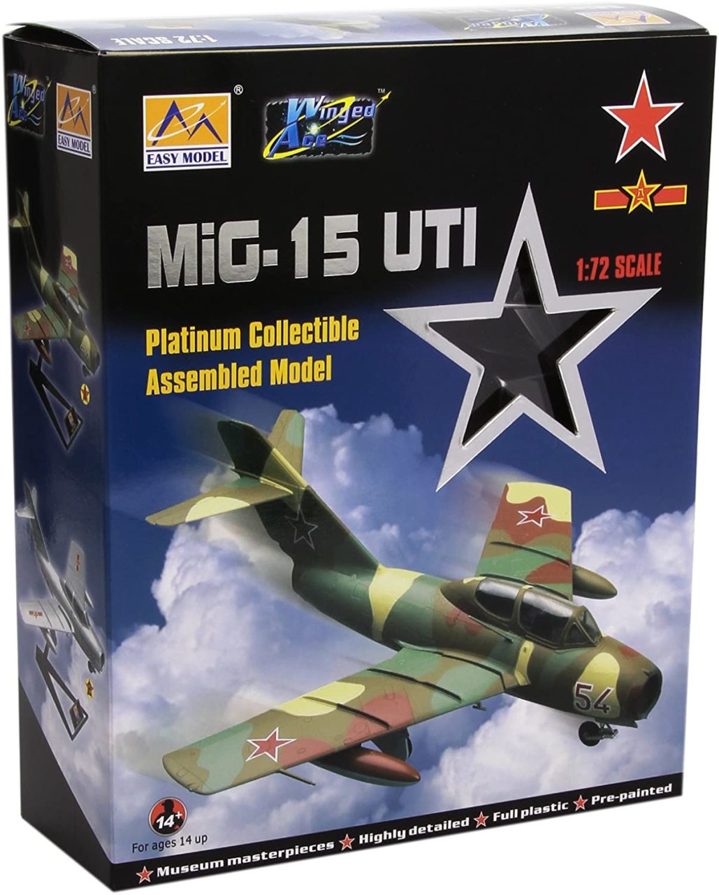 MiG-15 UTI China PLA Airforce Birleştirilmiş Model Uçak 1:72 N:37138