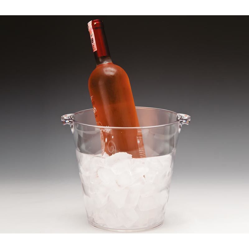 Polikarbon Buz & Şarap Şişe Kovası, 20x19 cm, Şeffaf