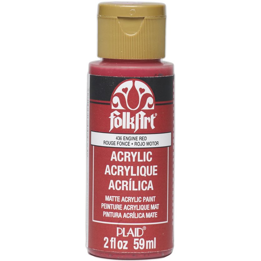 Folkart Akrilik Boya 59 ml - 436 Engine Red